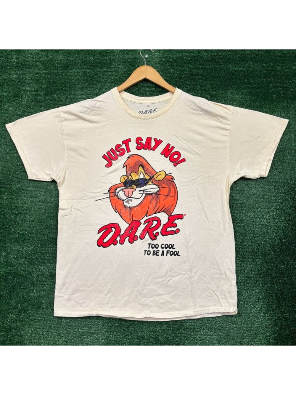 D.A.R.E. Just Say No Too Cool To Be A Fool T-Shirt Size Extra Large